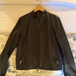 Men's Black Leather Jacket